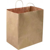 Large Kraft Handle Bag 14x10x15.5 250/cs