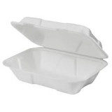Bagasse Hinged Container 9x6