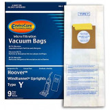 Type Y Vacuum Bags Microfiltration W/Closure 9pk