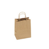 Kraft Paper Handle Bags 8X4X10 