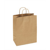 Kraft Paper Handle Bags 13X7X17