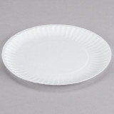 9in White Paper Plate Uncoated Eilat