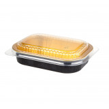 Foil Entree Combo 16oz Gold/Black W/Lid