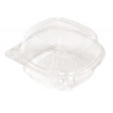 Plastic Clear 6" Hinged Container