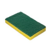 Yellow/Green Scouring Pads W/Sponge