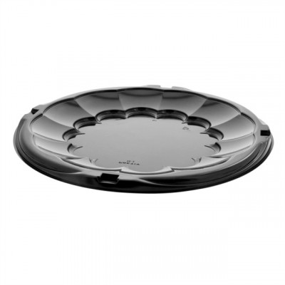 Pactiv 12in Round Plastic Catering Tray