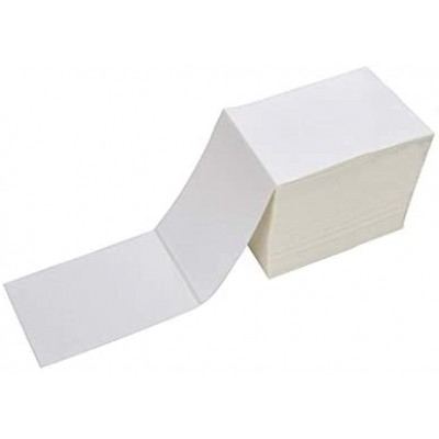 4"x6" White Thermal Label (Fanfold) 2000/bn