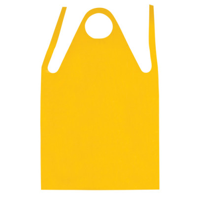 Yellow Poly Apron Heavy Duty 5.5mil