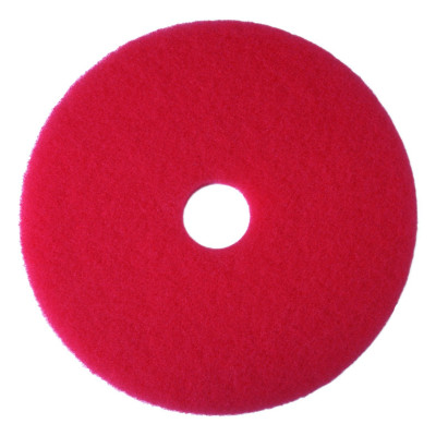 14in Red Buffing Floor Pad