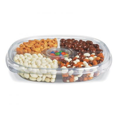 Fresh N'Clear 12" 5 Cmpt Tray Clear