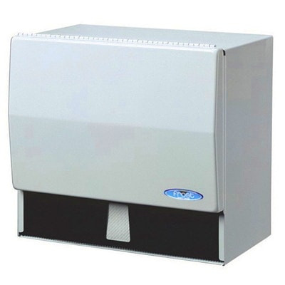 Metal White Universal Towel Dispenser