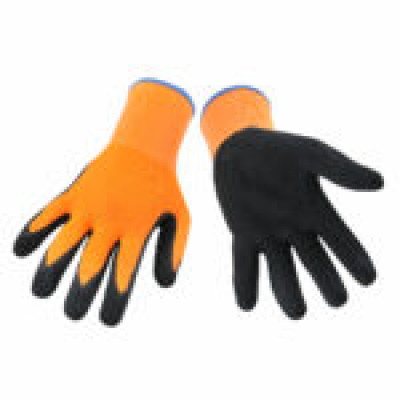 XL Latex Nylon Grip Glove - Orange 12/pk