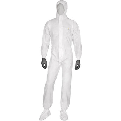 DELTATEK 5000 DISPOSABLE OVERALLS WITH HOOD XL