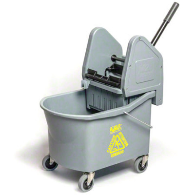 Grey Mop Bucket and Wringer Combo 32QT